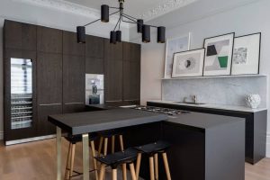 task lighting in the kitchen of this belsize park project by roselind wilson design