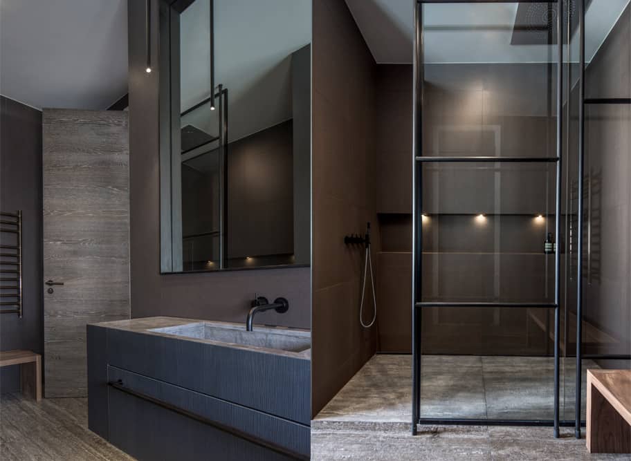 Design project of a luxury bathroom